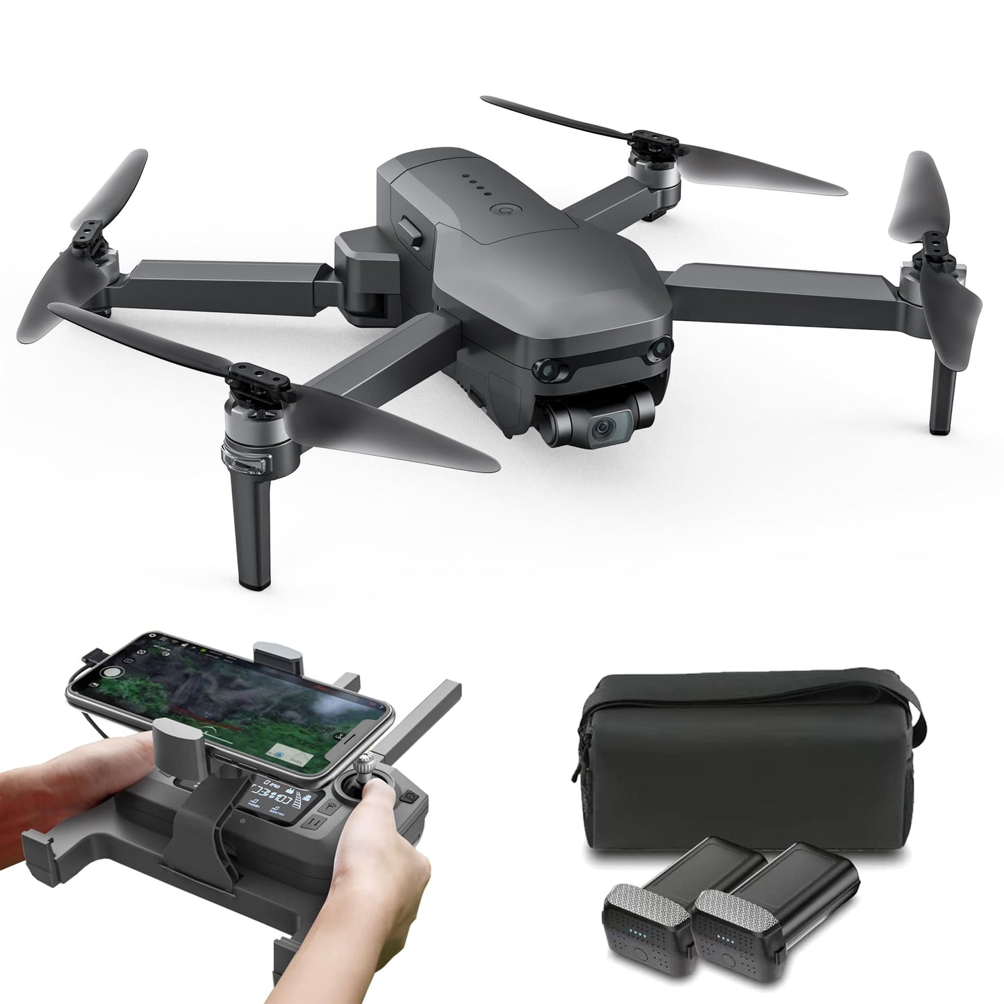 Drone Master 2 4K – Portée 8 km, GPS